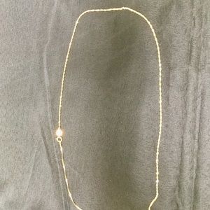 16” 14K Solid Yellow Gold Wave Chain